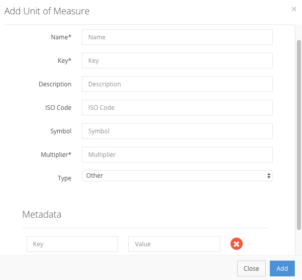Unit of Measure creation