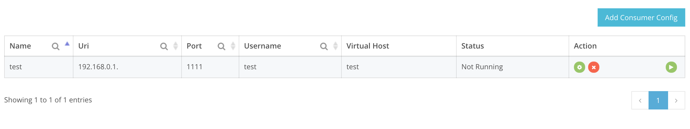 Event Consumer creation