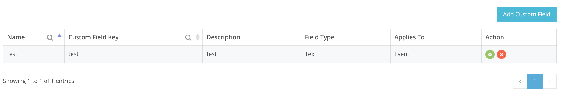Events metadata creation