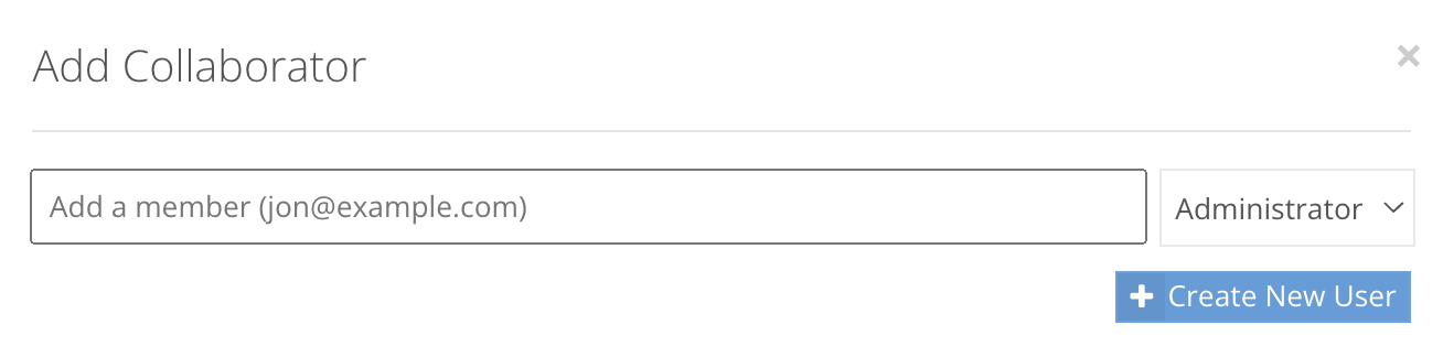 Collaborator creation