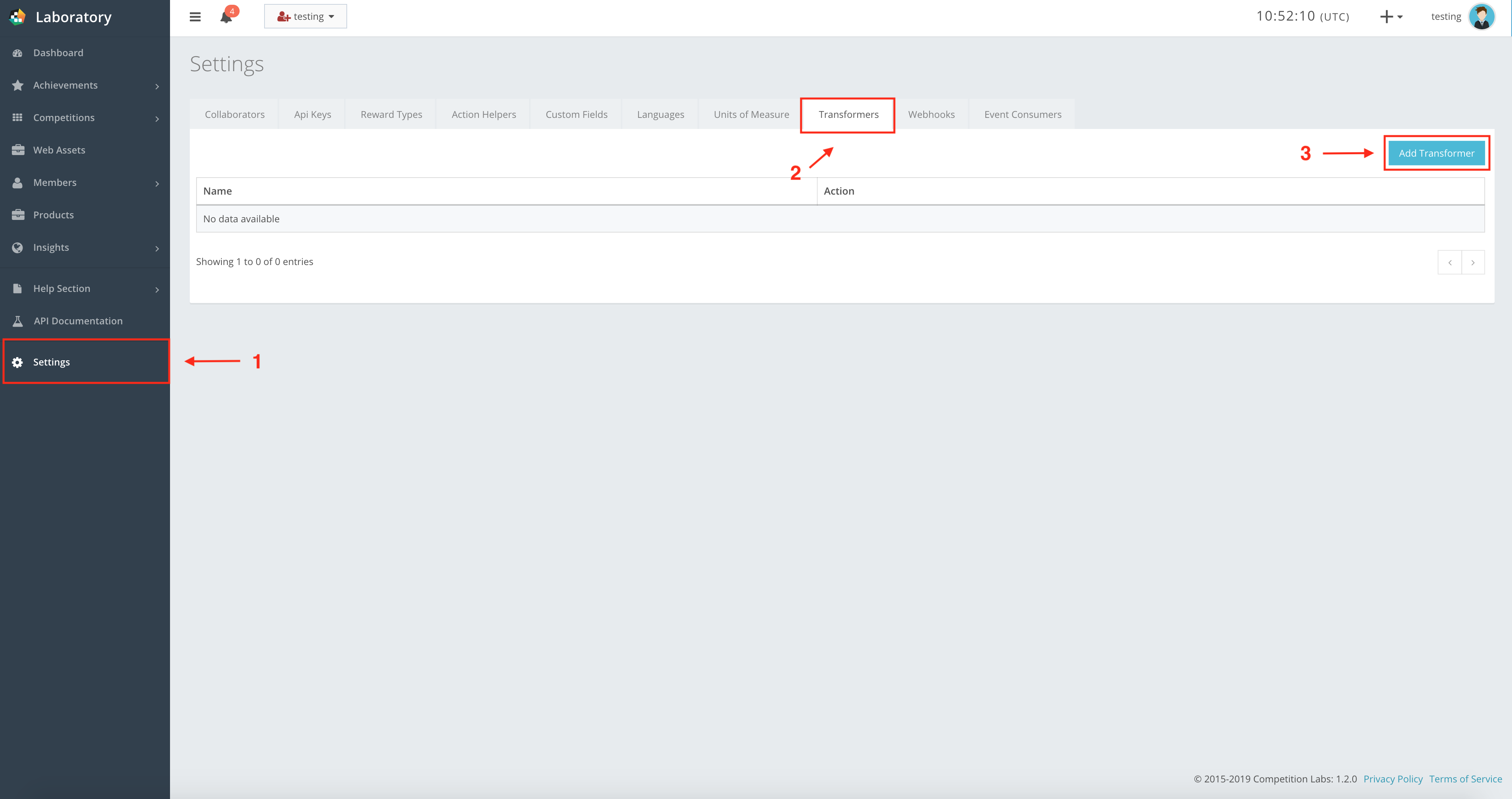 Webhooks Transformers Set-up