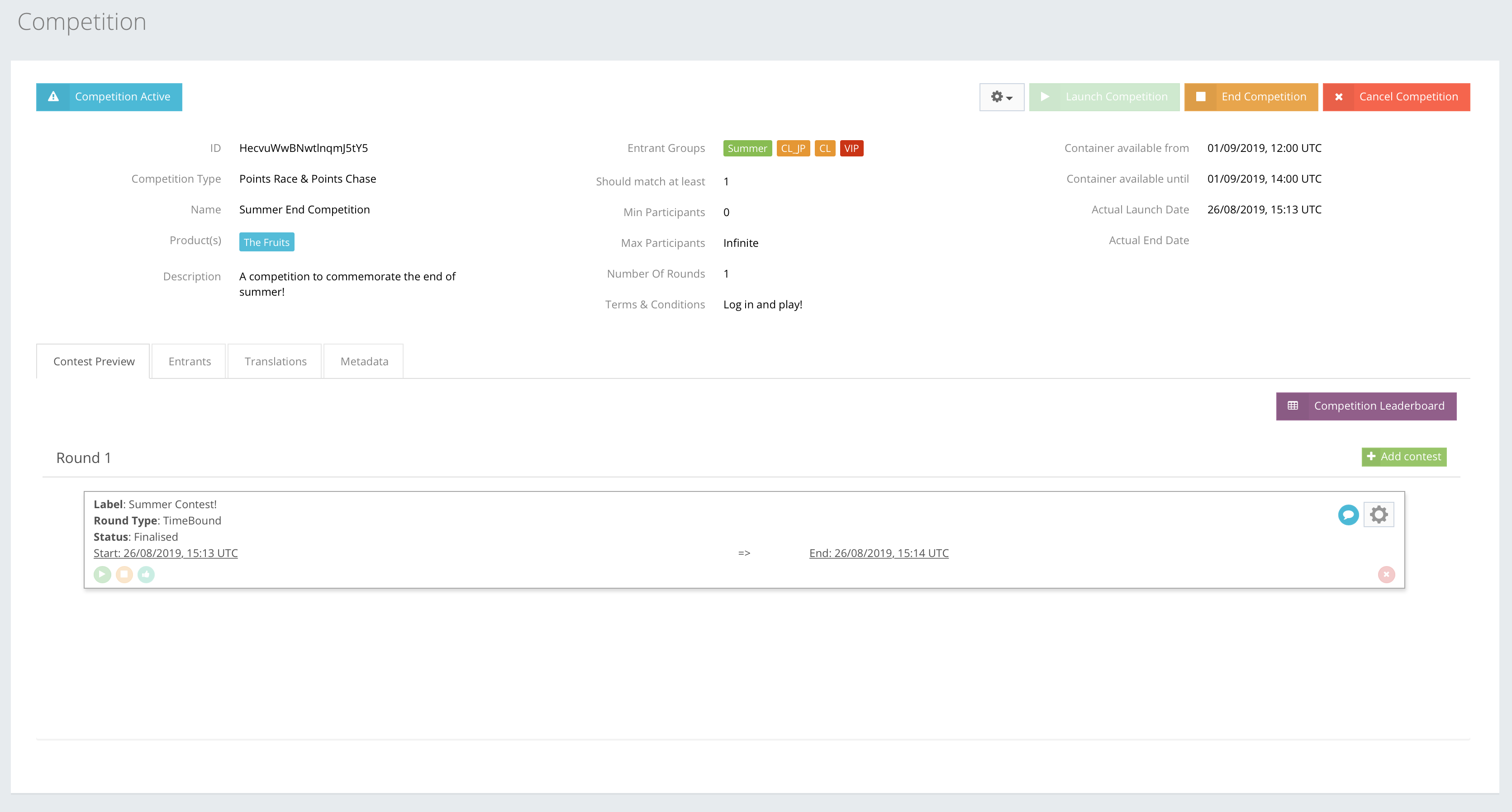 Live Tournament, Leaderboard, Scores download