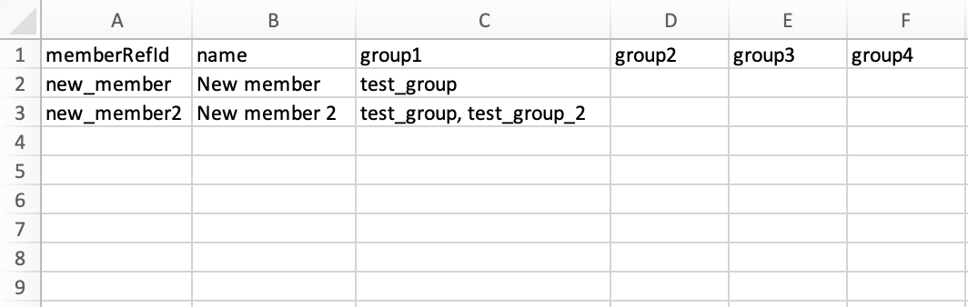 Member update or creation from CSV