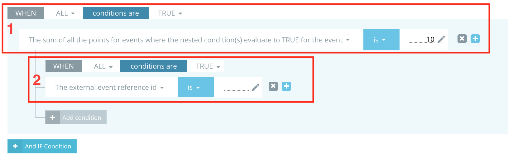Step 6: Achievement rules